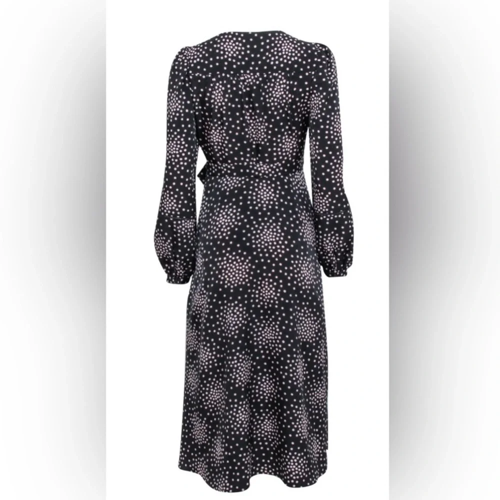 Kate Spade Women's Confetti Wrap‎ Dress Black Size 4